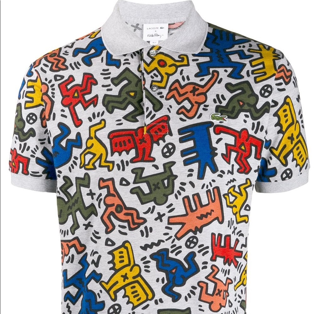 LACOSTE | lacoste x keith haring printed mini pique polo shirt